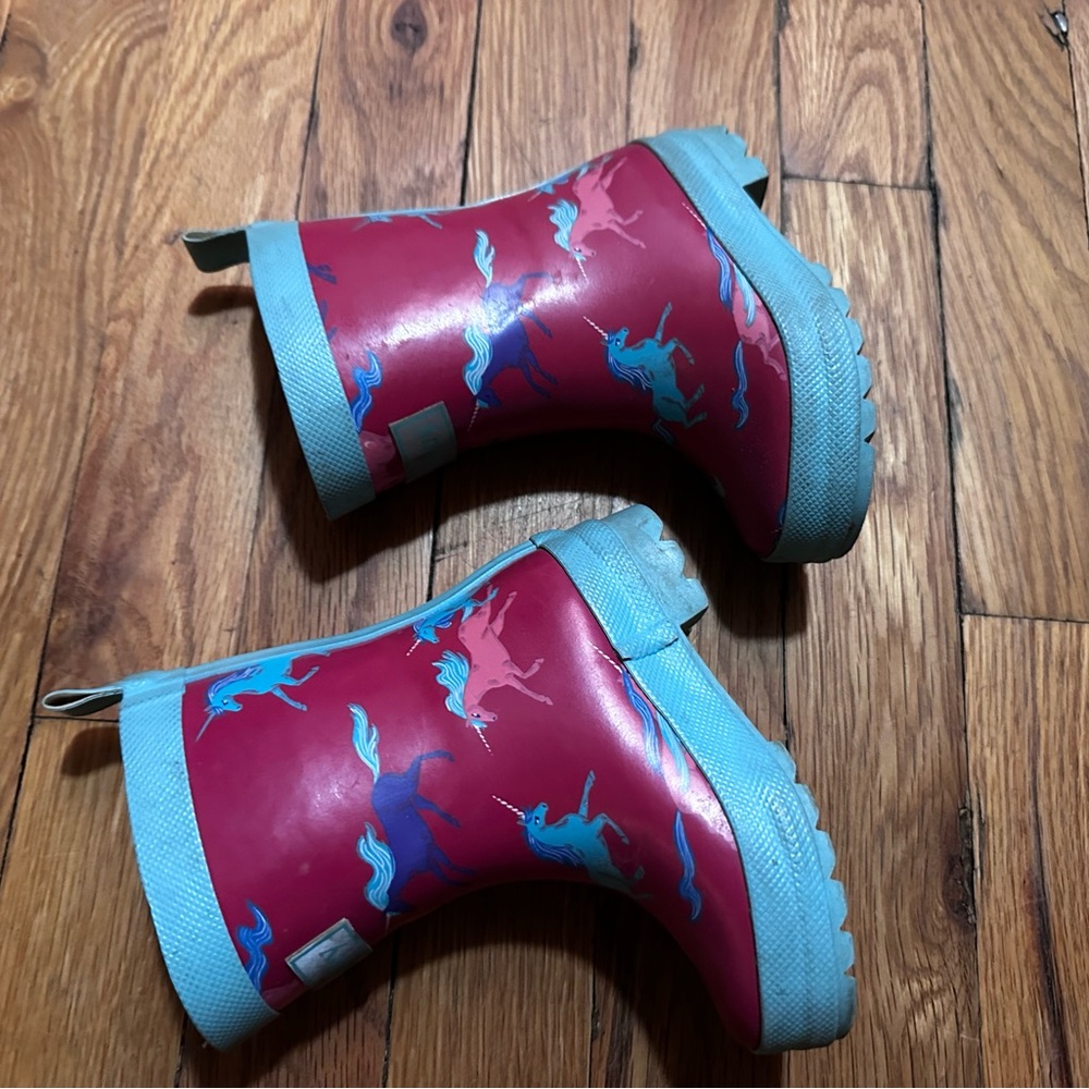 Hatley Pink and Blue Kids Rain Boots